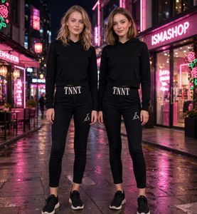 Black Skinny Jeans with Hoodie Set