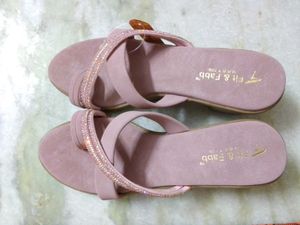 Stylish Pink Embellished Sandals