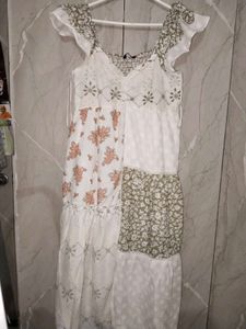 Bohemian Patchwork Midi Dress