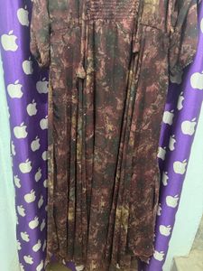 Elegant Floral Print Maxi Dress