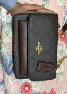 Coach Brown Chain Bag