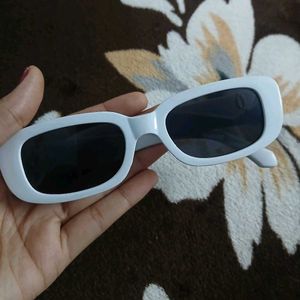 Trendy White Frame Sunglasses