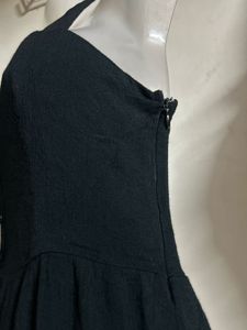 Black Button-Up Mini Dress