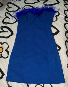 Small Size Blue Dress For Women
