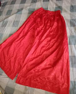 Red Ethnic Suit Set with Palazzo