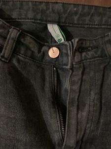 Women's Grey Cargo Jeans
