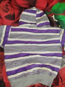 Striped Zip-Up Hoodie