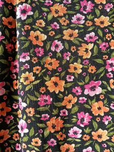 H&amp;M Floral Print Midi Skirt