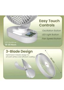 Portable Adjustable Speed Desk Fan