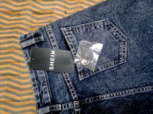 Graphic Print Wide Leg Jeans