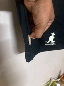 Kangol Black Canvas Sling Bag