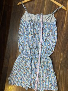 Cute Striped Romper with Fun Print