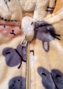 Cute Baby velvet soft suit with Hoody