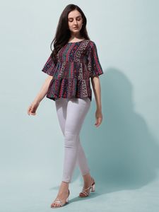 Indowestern printed tunic