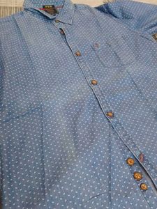 Blue Patterned Shirt