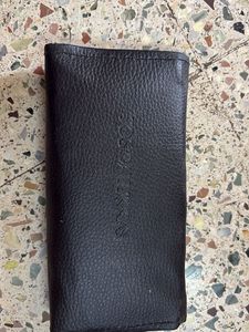 Elegant Black Faux Leather Clutch