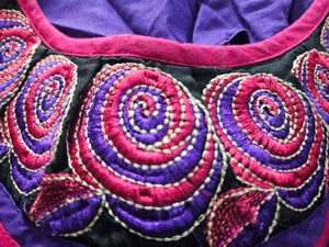 Purple Embroidered Kurta