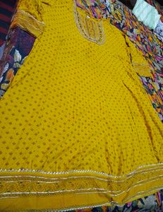 Embellished Yellow Kurta Set