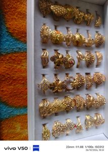 Collection of Gold Tone Rings
