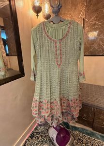 Elegant Anarkali Sharara Suit Set