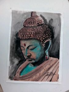 Watercolor Buddha Painting