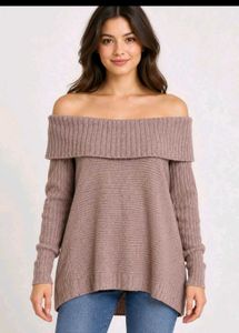 Off Shoulder Sweater
