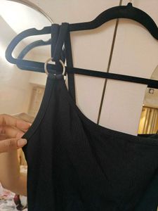 Black One-Shoulder Dress