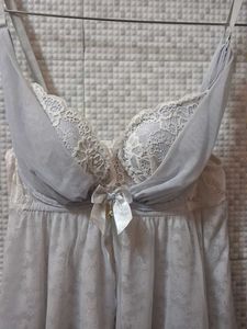 Elegant Lace Trim Nightgown