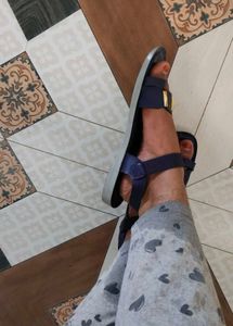 Navy Blue Toe Ring Sandals