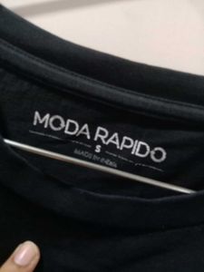 Moda Rapido Black Love Heart T-Shirt