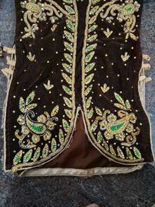 Embroidered Kurta Set with Lace Pants