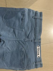 Denim Frayed Hem Shorts