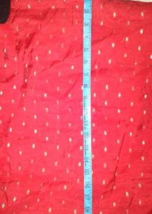 Beautiful Red Kurta with Gold Embellishments
