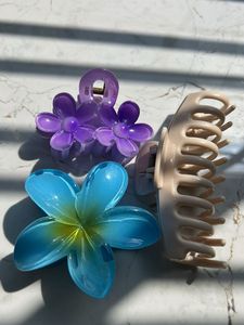 Cute Flower Claw Clips Set