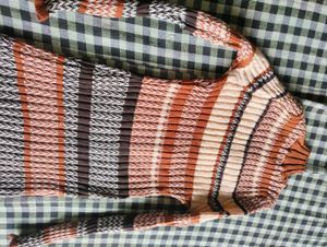 Striped Knit Bodycon Maxi Dress