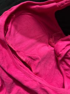 Hot Pink Halter Neck Tank Top