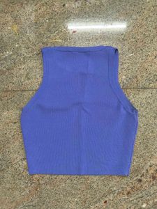 Zara Ribbed Cropped Tank Top