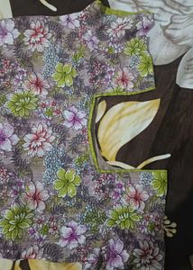 Floral Print Ethnic kurtha
