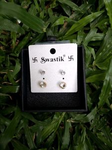 .⋆˚꩜｡2 pairs Stud Earrings.⋆˚꩜｡