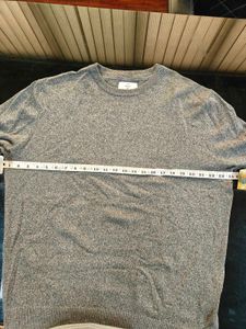Men's Grey Crew Neck Sweater