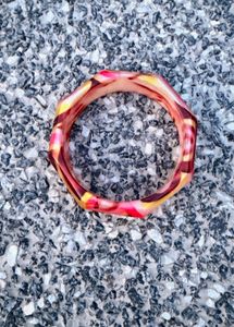 Abstract Printed Acrylic Chunky Kada/ Bracelet