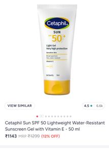 Cetaphil Sun SPF 50 Sunscreen Gel