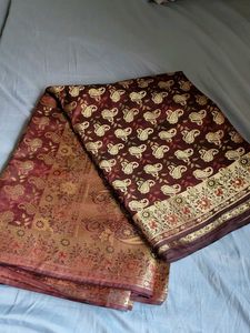 Elegant Ethnic Saree only one time used With Blaus