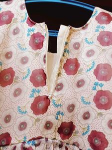 New Organza Floral Print Saree