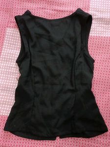 Black Vest Top