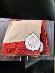 Beautiful Embellished  Saree with blouse