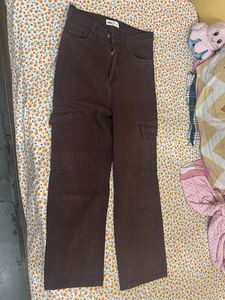 Zara Brown Cargo Pants