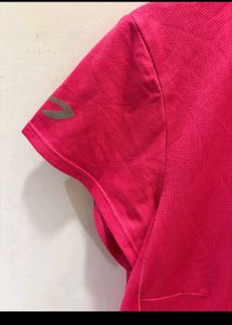 Pink Athletic V-Neck Tee