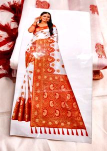 Katan Silk Saree With Blouse Piece