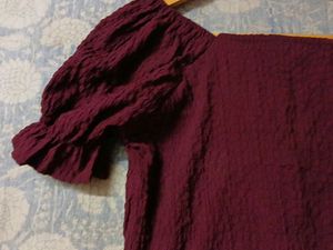 Jamuni Textured Puff Sleeve Top